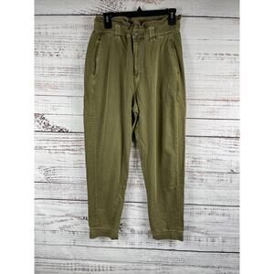 Lucky Brand Pants Womens 30 Green High Rise Paperbag Waist Chino Tapered 7W56402